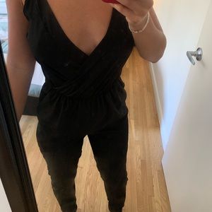 Plain black jumpsuit